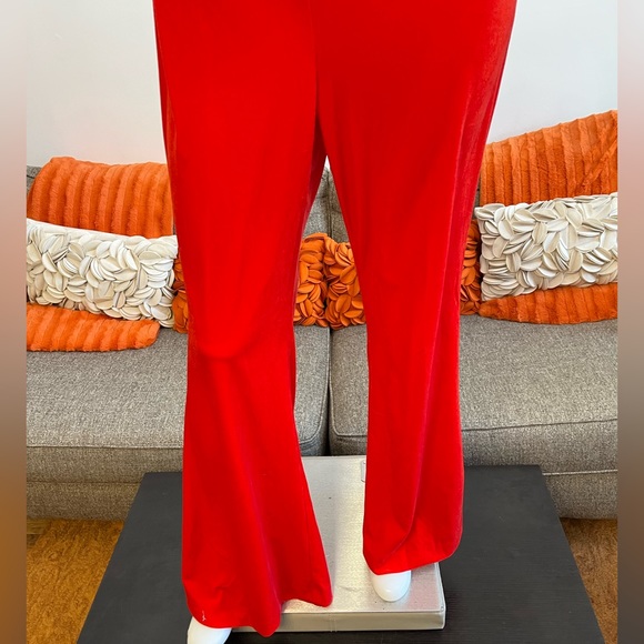 ❣️🆕Lane Bryant Mid Rise Red Velvet Flare Pants❣️ - Picture 5 of 11